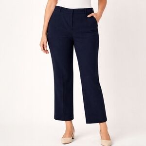 George Black Career Slacks Modern Fit Straight Leg Work Trousers Size 16 Petite